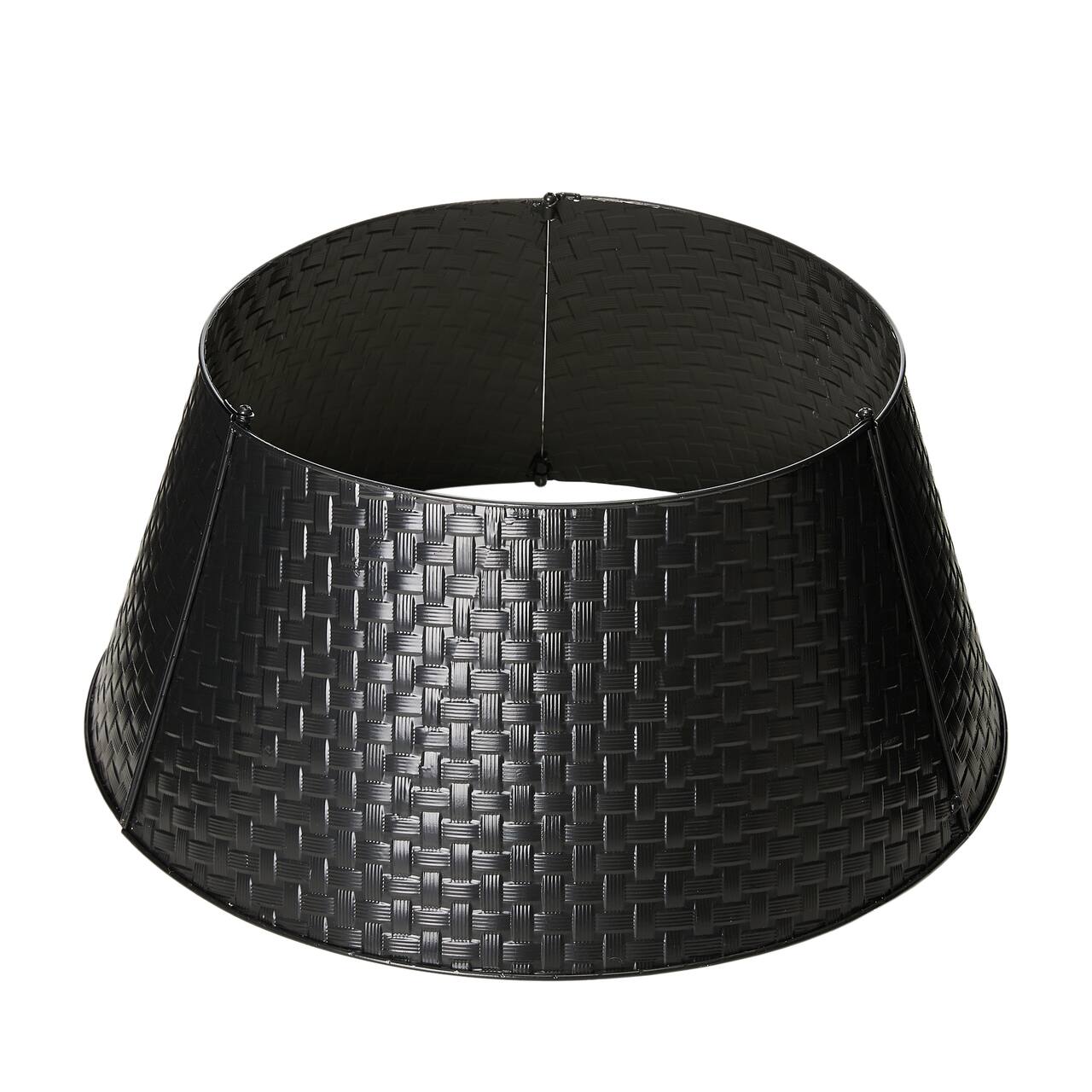 Glitzhome® Black 26" Woven Metal Tree Collar